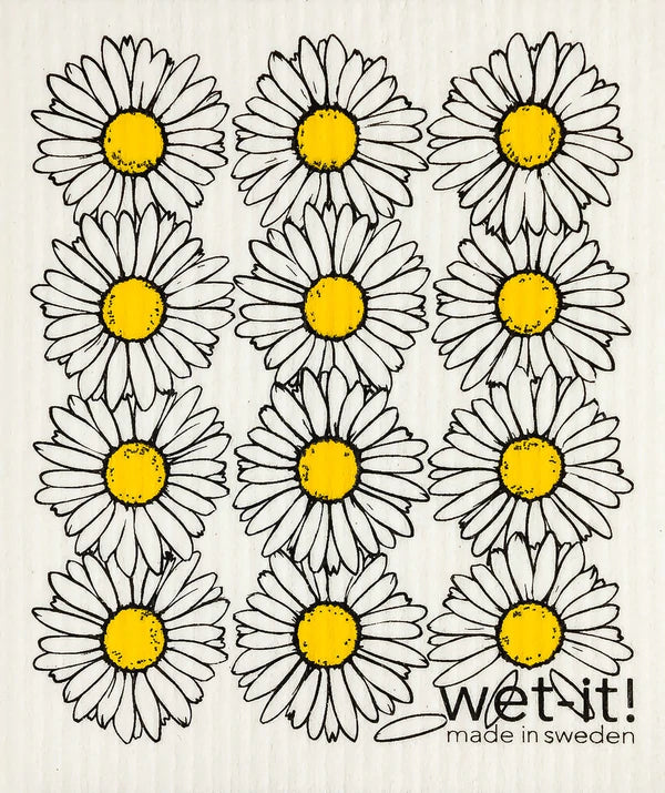 daisies wet it cloth